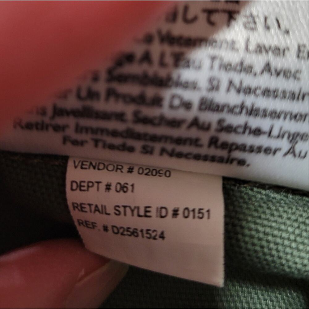 Eddie Bauer Cargo Skirt Olive Green Size 16R - Picture 10 of 10